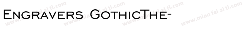 Engravers GothicThe字体转换